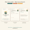 Scripture Memory Adventure System — 52-Week Family Journey Through God's Story (Printable)