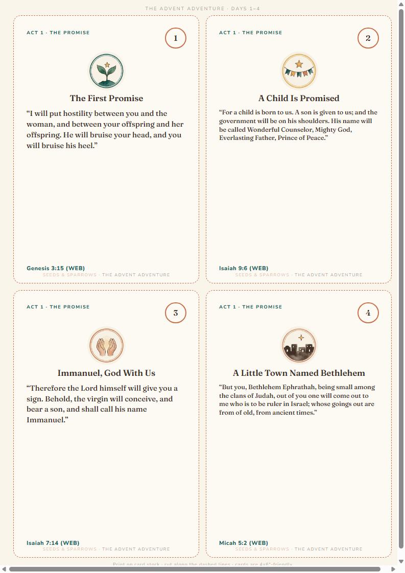The Advent Adventure — 25-Day Family Journey to Christmas (Printable)