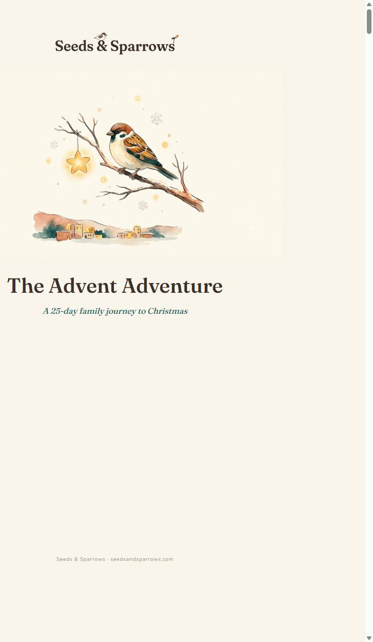 The Advent Adventure — 25-Day Family Journey to Christmas (Printable)